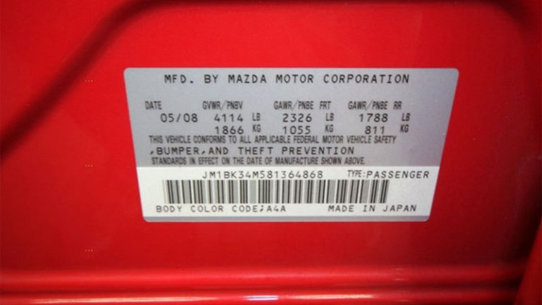 Where To Find Your Paint Code On Your Car