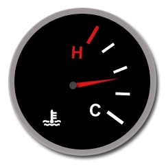 Your Vehicle's Temperature Light Or Gauge Warns You That The