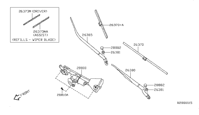 2008 Nissan Altima Windshield Wipers