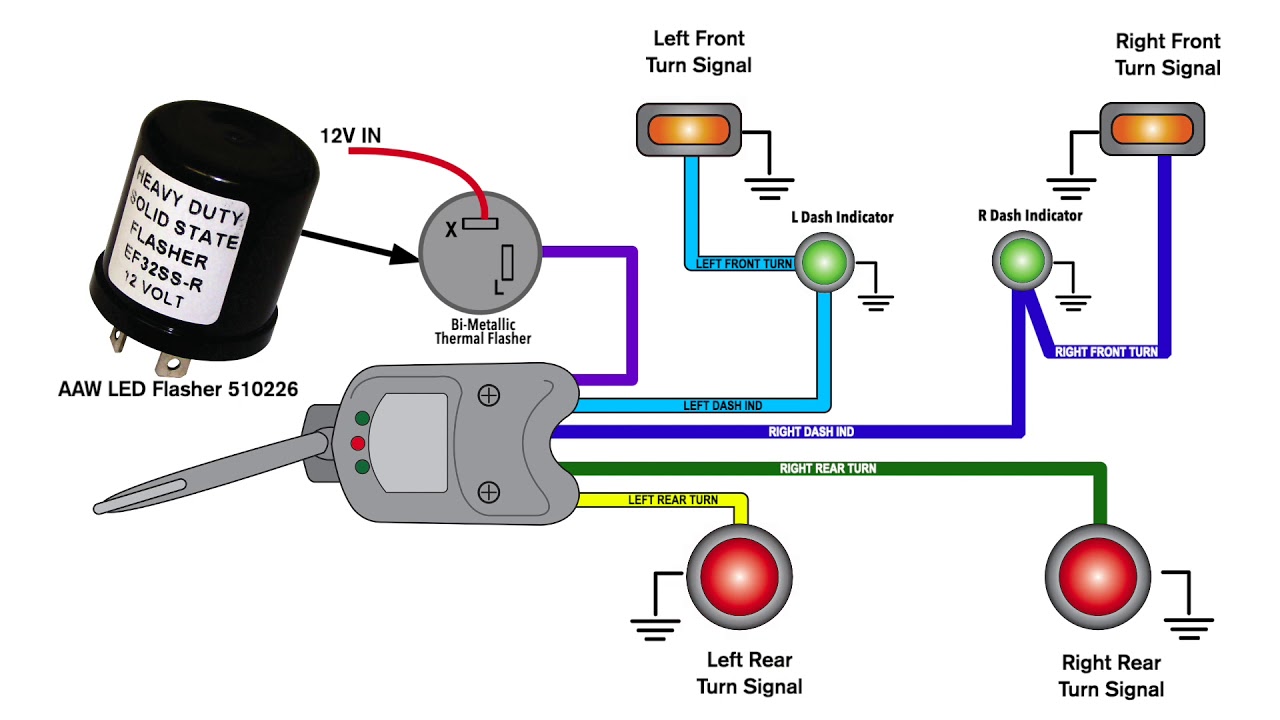 Wiring Diagram For Turn Signal Flasher