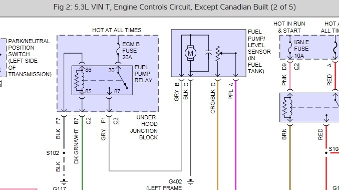 Chevy Silverado Fuel Pump Wiring Diagram