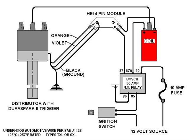 Electronic Ignition Distributor Wiring Diagram