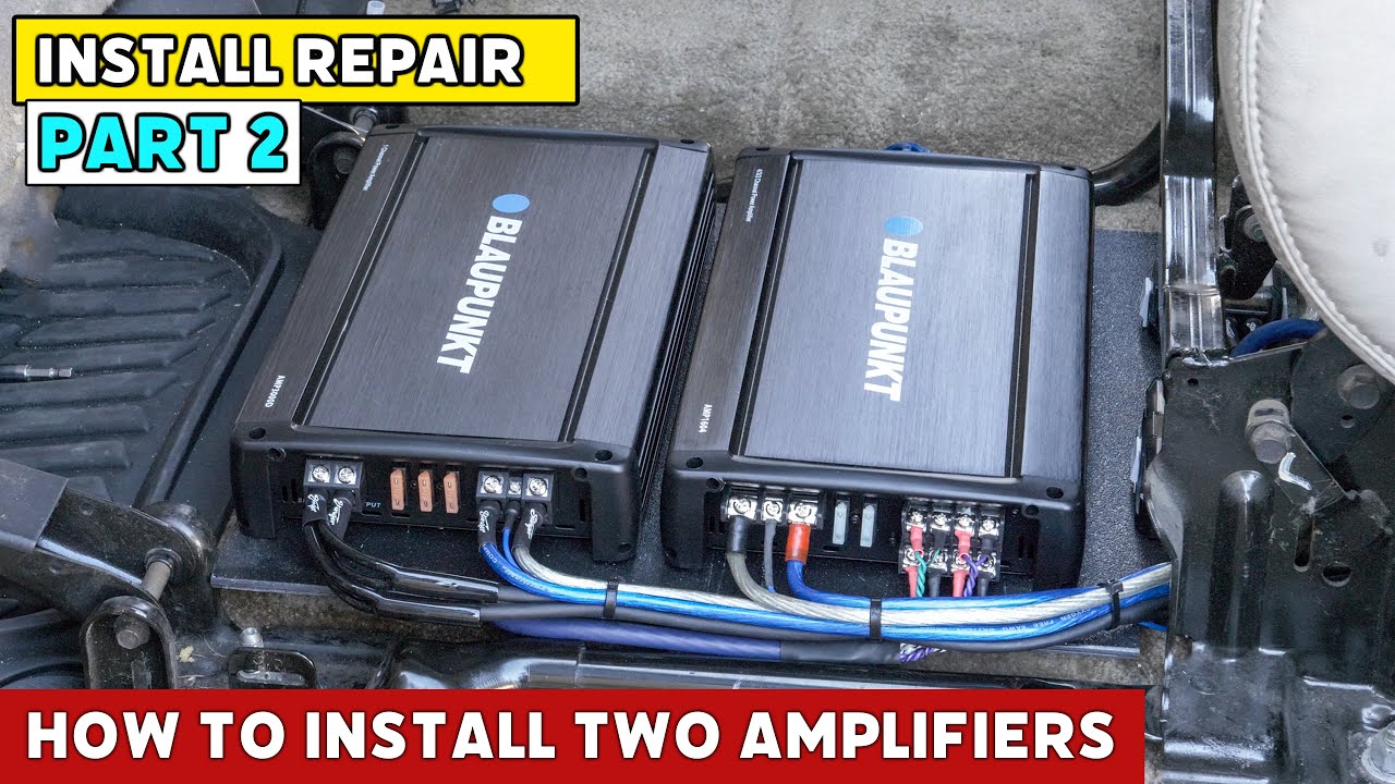 How To Hook An Amp Up In A Car Wiring Two Car Amplifiers