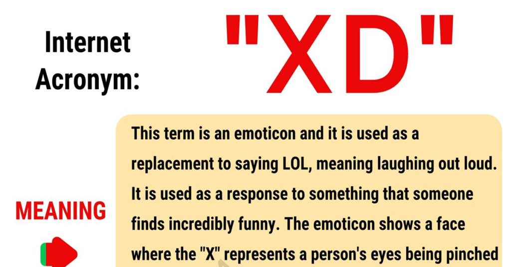 What Is The Meaning Of Xd