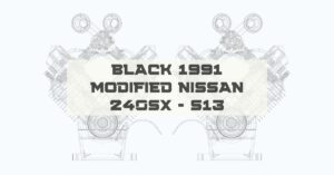 Black 1991 Modified Nissan 240SX - S13