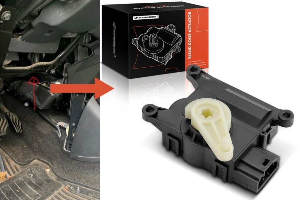 Blend Door Actuator in a 2015 Nissan Sentra