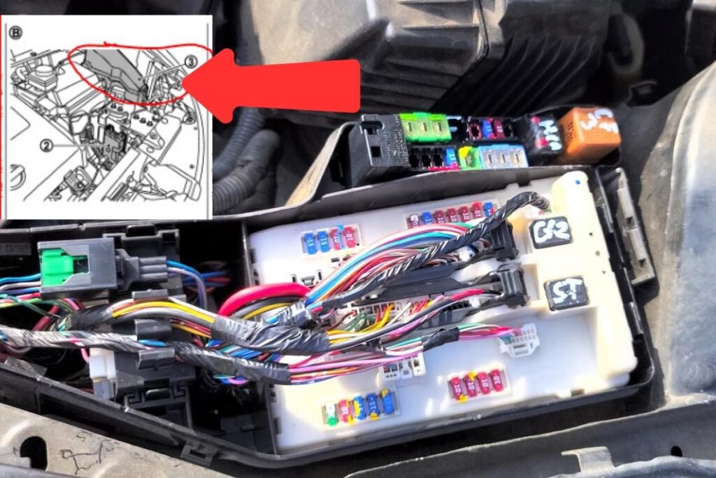 2011 nissan murano a/c relay location