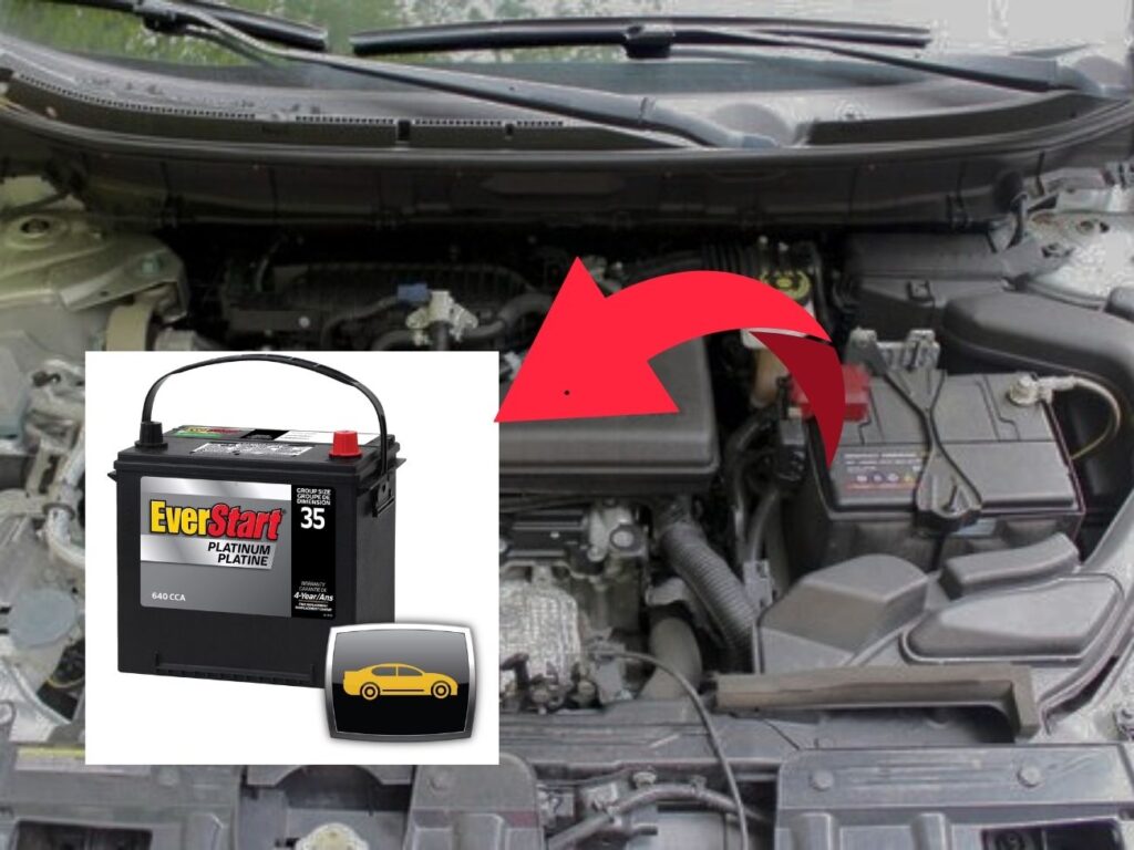 2017 nissan rogue sport battery size