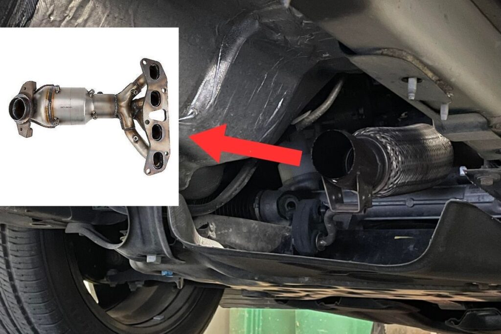 Catalytic Converter in 2002 Nissan Sentra