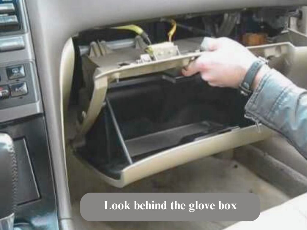 In the 2016 Nissan Maxima, the cabin air filter is located behind the glove box